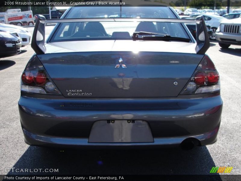 Graphite Gray / Black Alcantara 2006 Mitsubishi Lancer Evolution IX