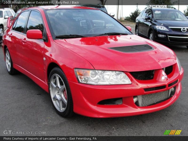 Rally Red / Black 2005 Mitsubishi Lancer Evolution VIII