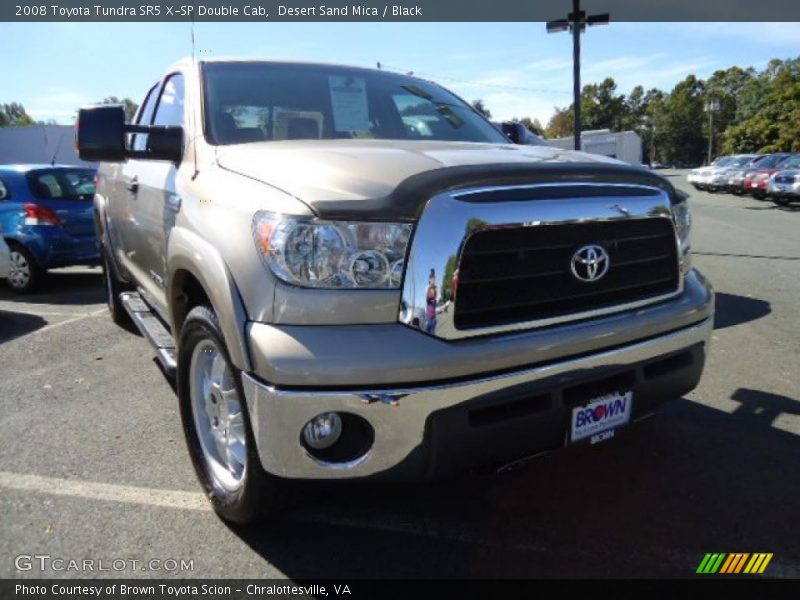 Desert Sand Mica / Black 2008 Toyota Tundra SR5 X-SP Double Cab