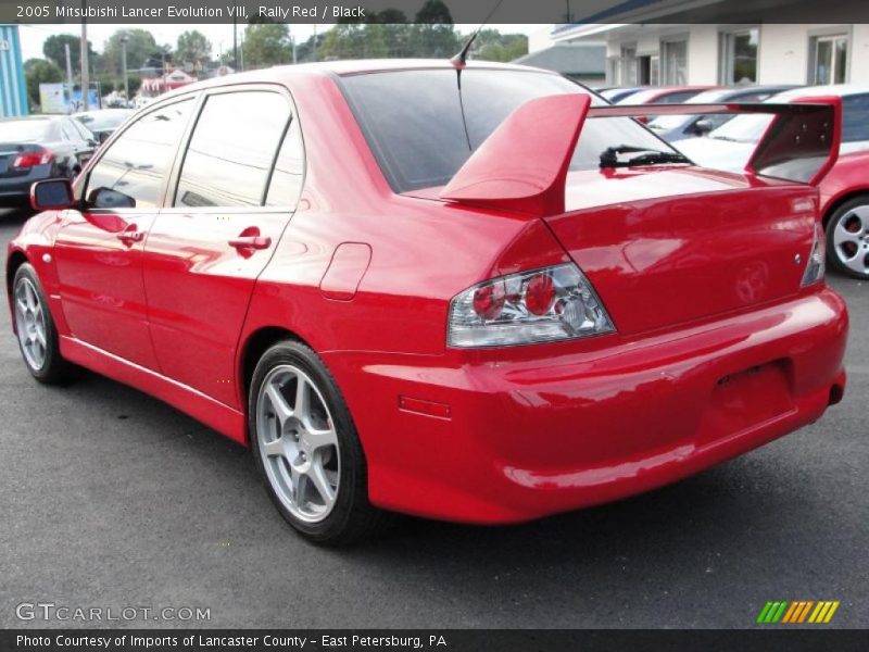 Rally Red / Black 2005 Mitsubishi Lancer Evolution VIII