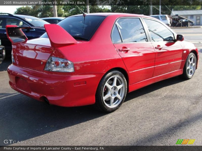 Rally Red / Black 2005 Mitsubishi Lancer Evolution VIII