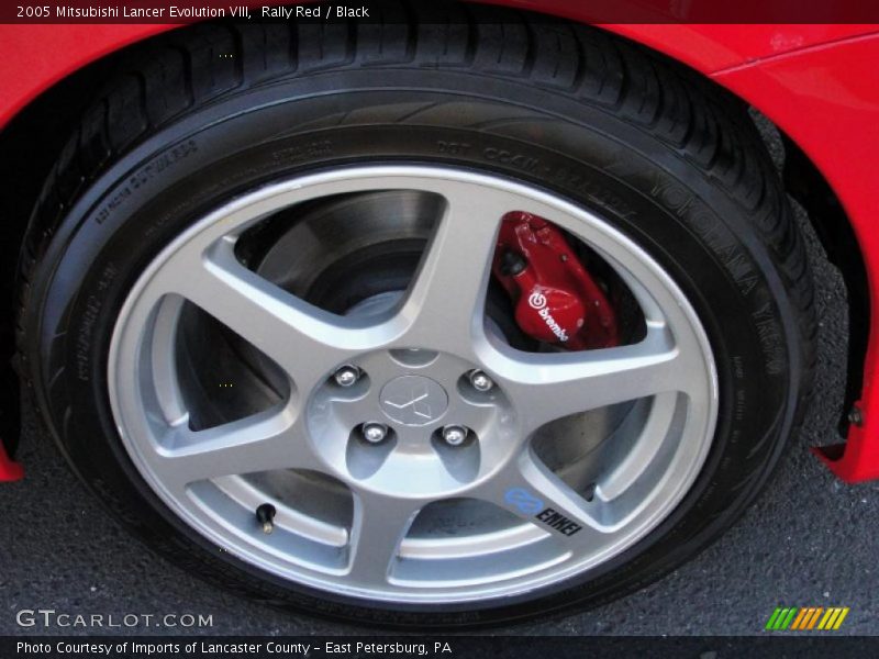 Rally Red / Black 2005 Mitsubishi Lancer Evolution VIII