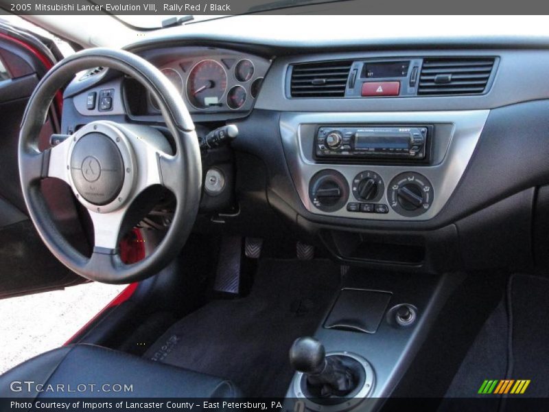 Rally Red / Black 2005 Mitsubishi Lancer Evolution VIII