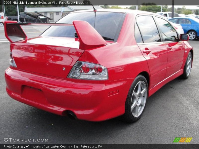 Rally Red / Black 2005 Mitsubishi Lancer Evolution VIII