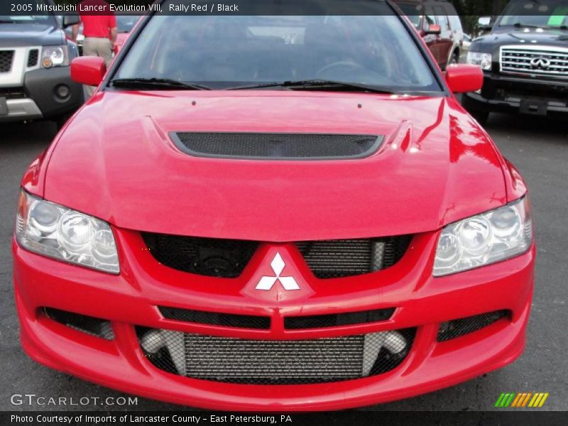 Rally Red / Black 2005 Mitsubishi Lancer Evolution VIII