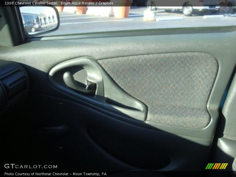 Bright Aqua Metallic / Graphite 1998 Chevrolet Cavalier Sedan