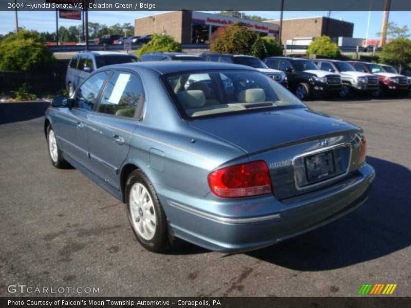 Celadon Green / Beige 2004 Hyundai Sonata V6