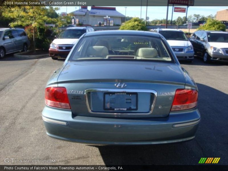 Celadon Green / Beige 2004 Hyundai Sonata V6