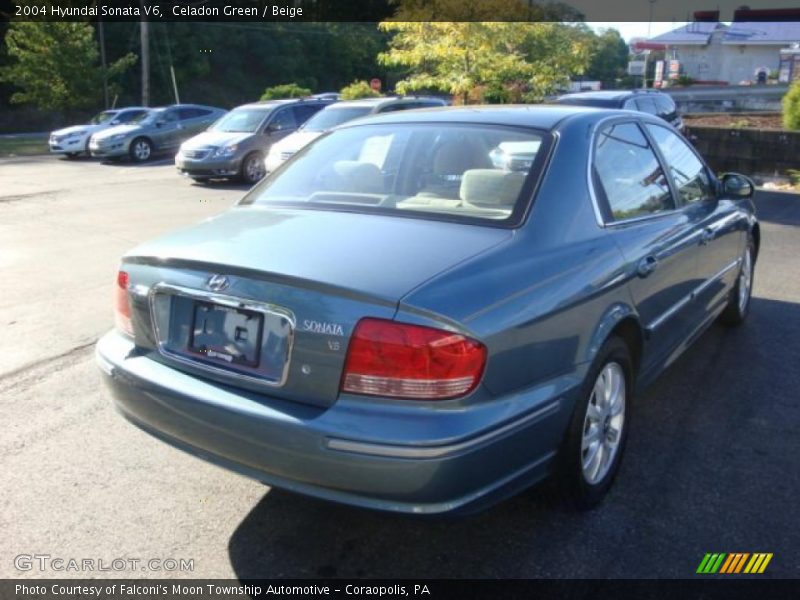 Celadon Green / Beige 2004 Hyundai Sonata V6
