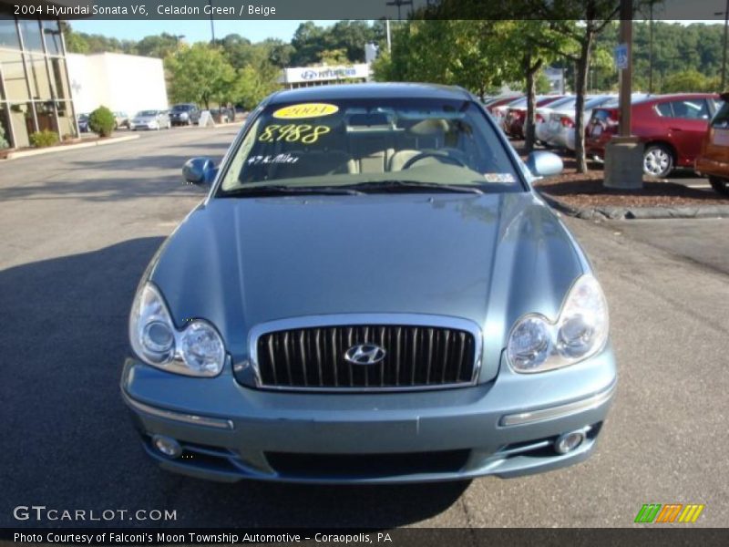 Celadon Green / Beige 2004 Hyundai Sonata V6