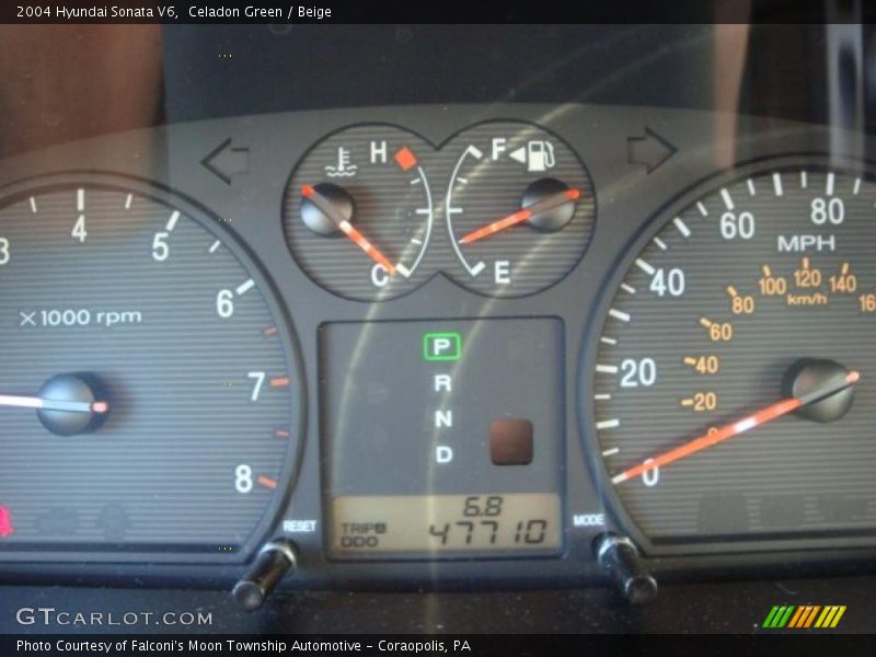 Celadon Green / Beige 2004 Hyundai Sonata V6