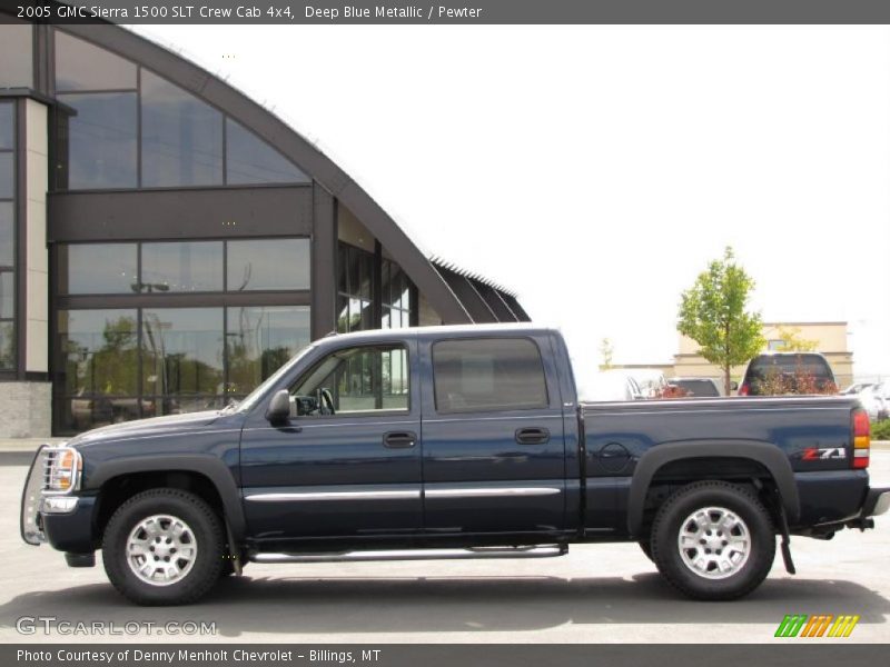 Deep Blue Metallic / Pewter 2005 GMC Sierra 1500 SLT Crew Cab 4x4