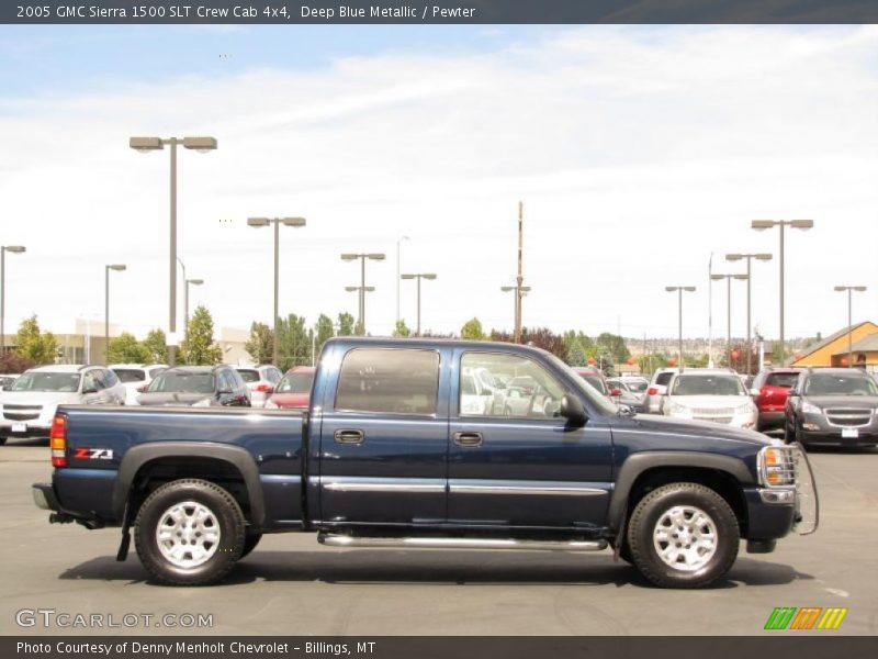 Deep Blue Metallic / Pewter 2005 GMC Sierra 1500 SLT Crew Cab 4x4
