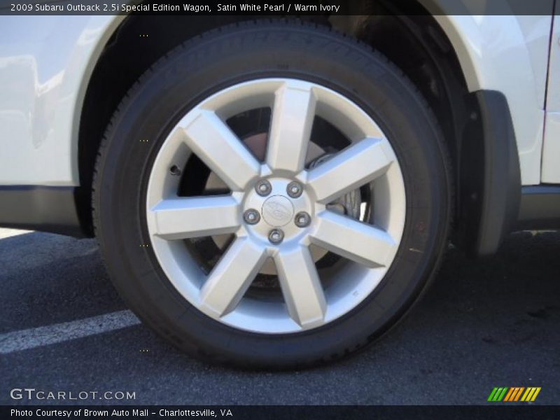 Satin White Pearl / Warm Ivory 2009 Subaru Outback 2.5i Special Edition Wagon