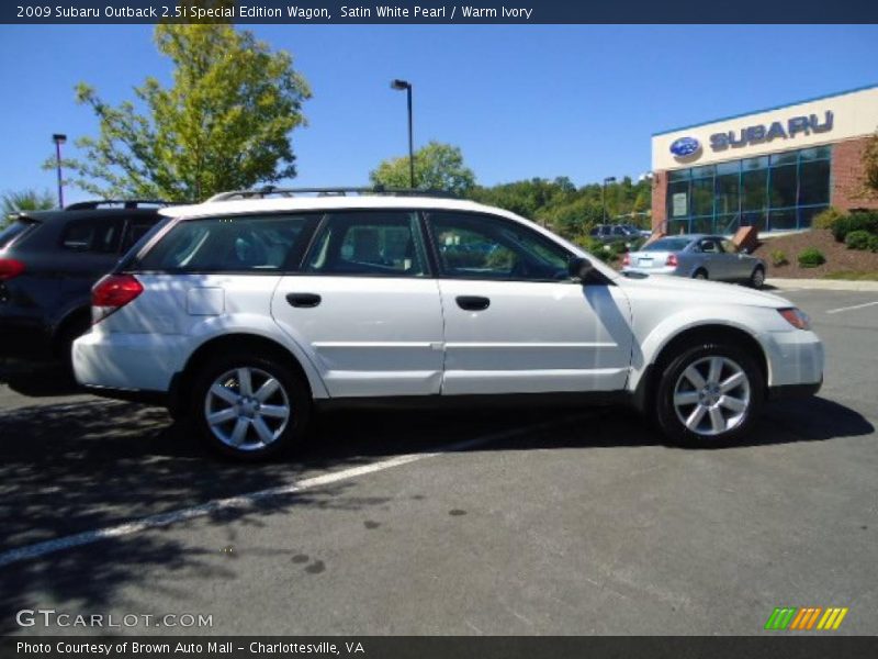 Satin White Pearl / Warm Ivory 2009 Subaru Outback 2.5i Special Edition Wagon