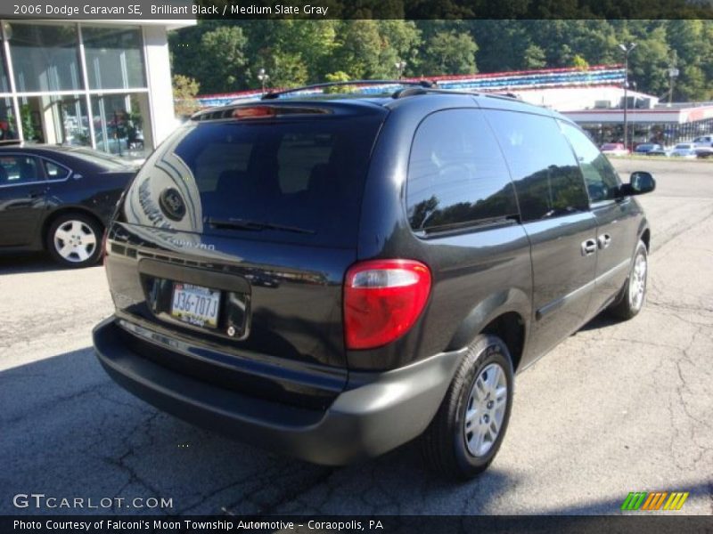 Brilliant Black / Medium Slate Gray 2006 Dodge Caravan SE