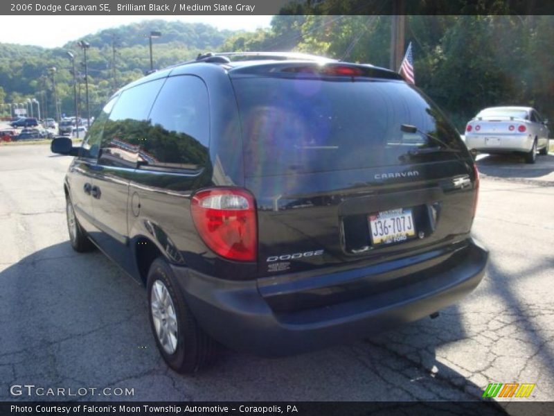 Brilliant Black / Medium Slate Gray 2006 Dodge Caravan SE