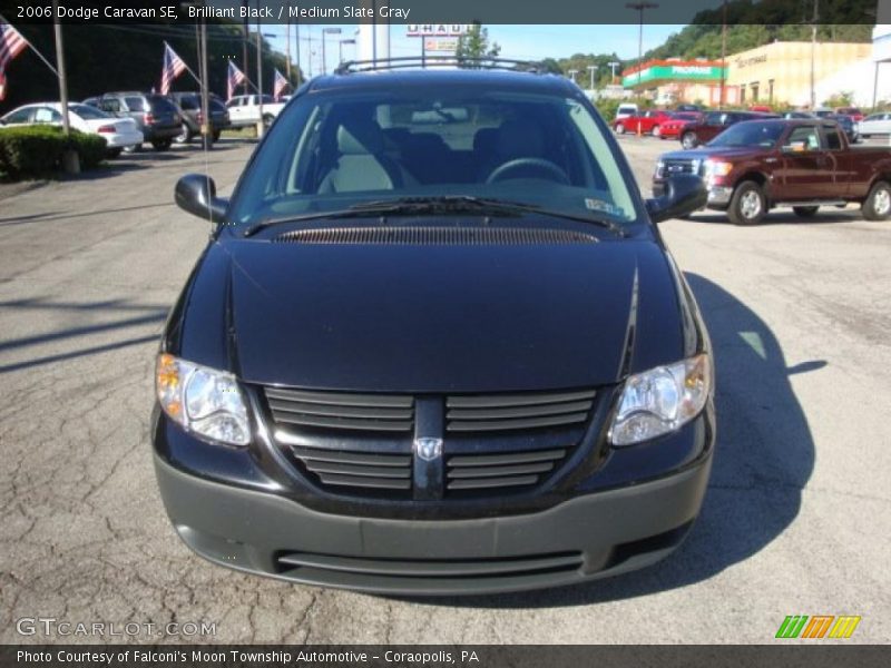 Brilliant Black / Medium Slate Gray 2006 Dodge Caravan SE