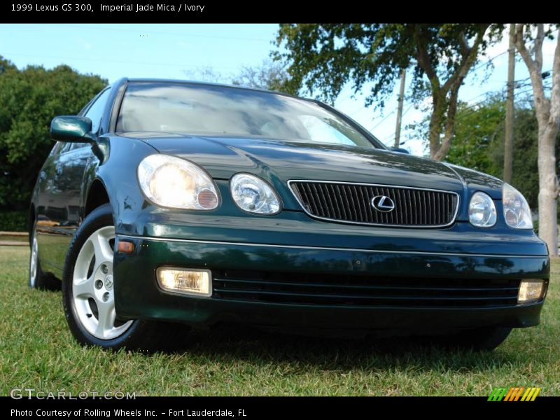 Imperial Jade Mica / Ivory 1999 Lexus GS 300