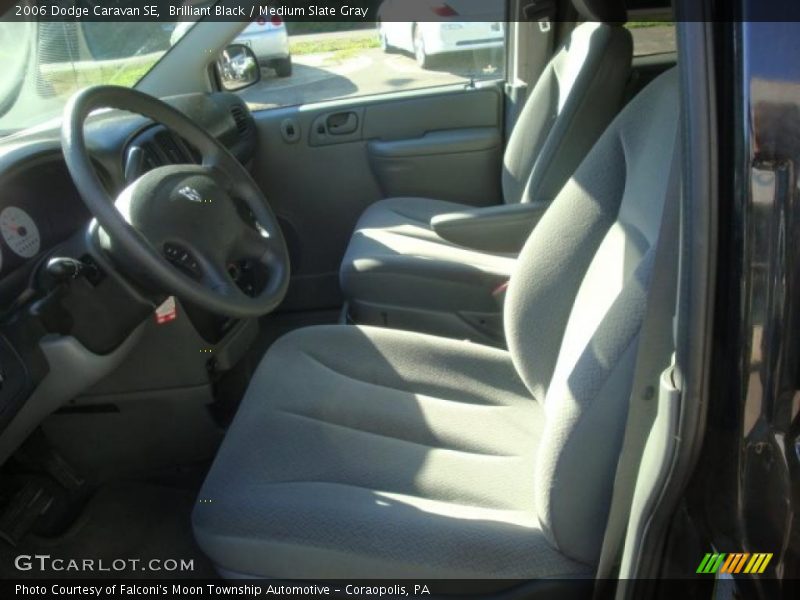 Brilliant Black / Medium Slate Gray 2006 Dodge Caravan SE