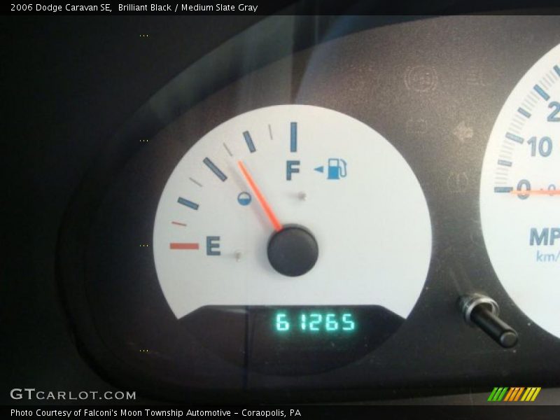 Brilliant Black / Medium Slate Gray 2006 Dodge Caravan SE