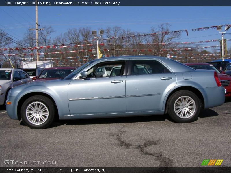 Clearwater Blue Pearl / Dark Slate Gray 2008 Chrysler 300 Touring