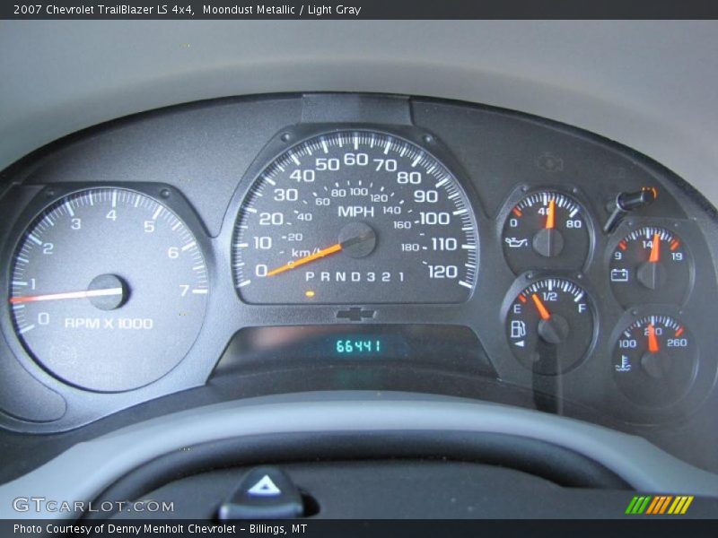 Moondust Metallic / Light Gray 2007 Chevrolet TrailBlazer LS 4x4