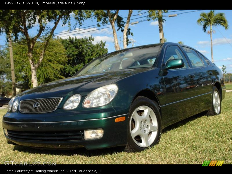 Imperial Jade Mica / Ivory 1999 Lexus GS 300