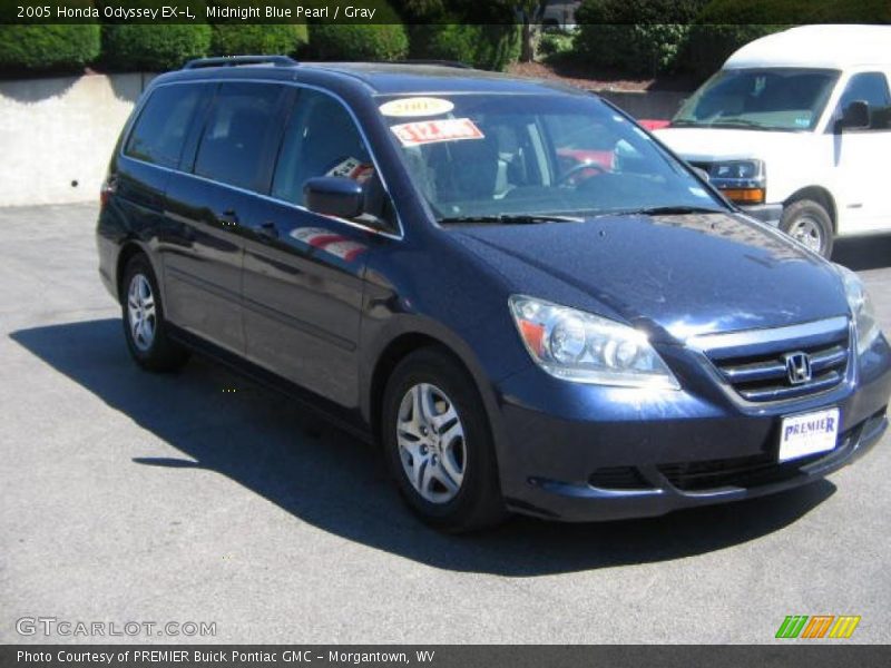 Midnight Blue Pearl / Gray 2005 Honda Odyssey EX-L