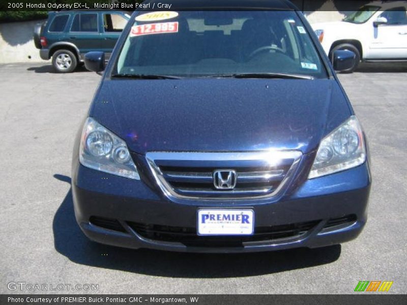 Midnight Blue Pearl / Gray 2005 Honda Odyssey EX-L