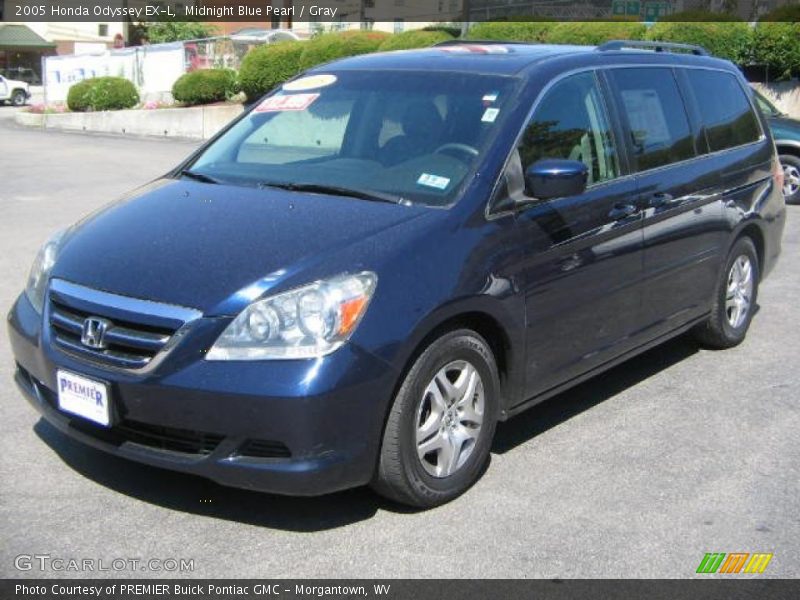 Midnight Blue Pearl / Gray 2005 Honda Odyssey EX-L