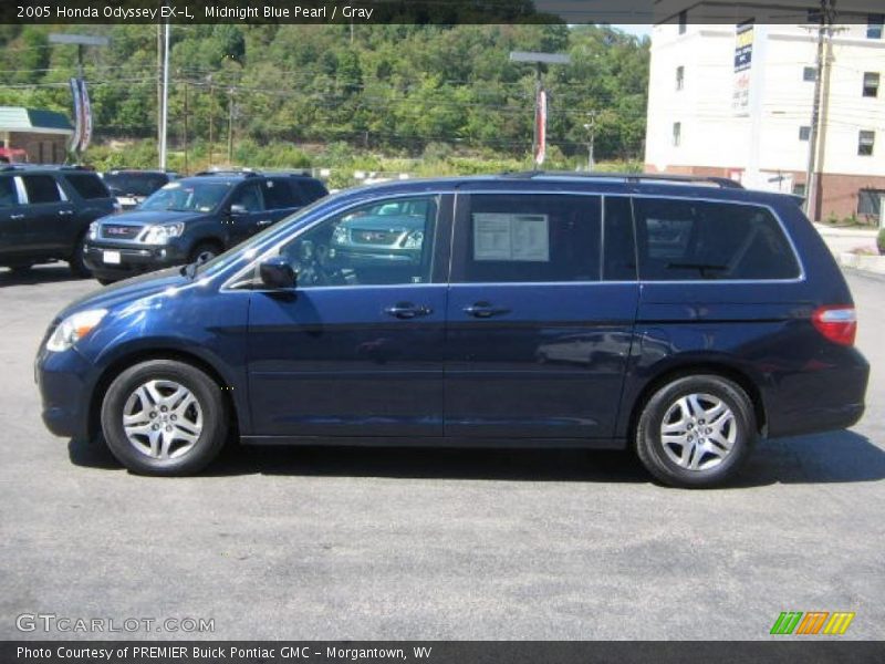 Midnight Blue Pearl / Gray 2005 Honda Odyssey EX-L