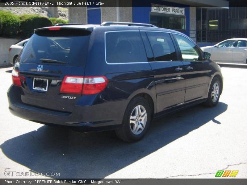 Midnight Blue Pearl / Gray 2005 Honda Odyssey EX-L