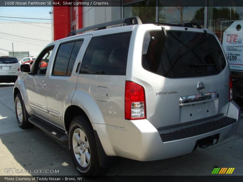 Silver Lightning / Graphite 2008 Nissan Pathfinder SE 4x4
