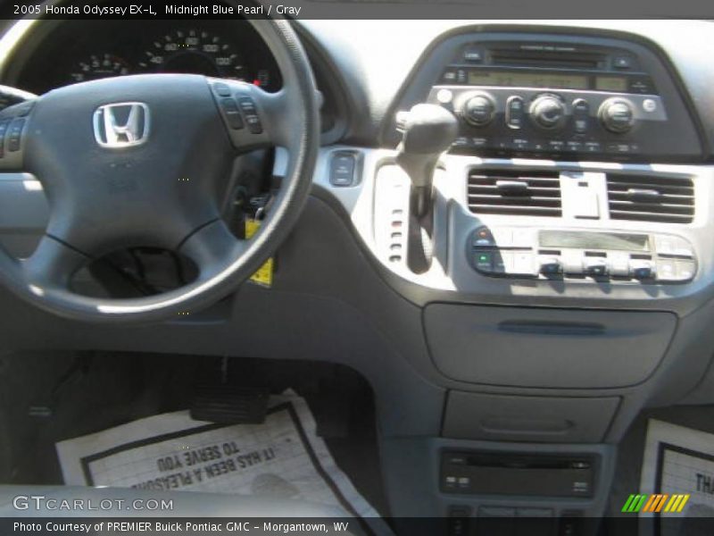 Midnight Blue Pearl / Gray 2005 Honda Odyssey EX-L