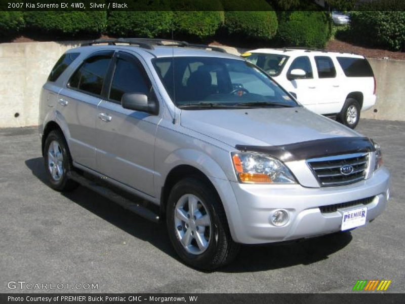 Silver / Black 2007 Kia Sorento EX 4WD