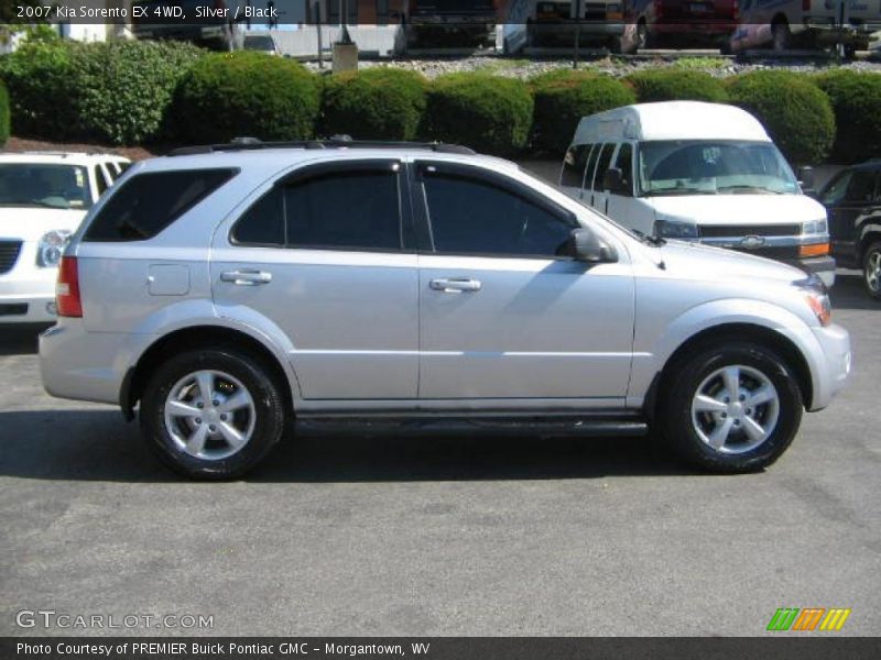 Silver / Black 2007 Kia Sorento EX 4WD