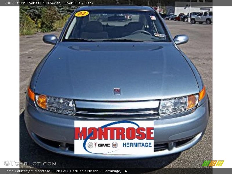 Silver Blue / Black 2002 Saturn L Series L200 Sedan
