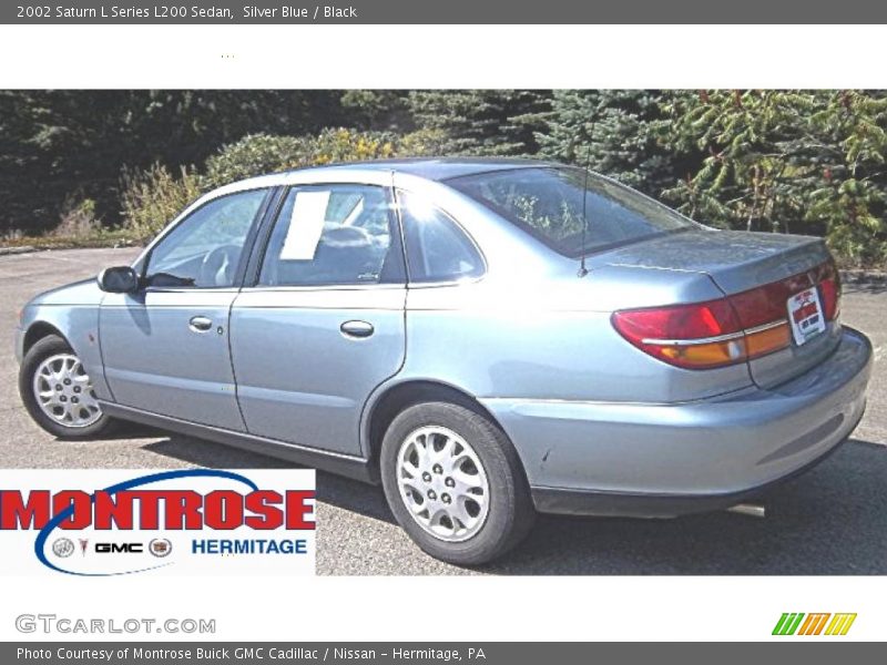 Silver Blue / Black 2002 Saturn L Series L200 Sedan