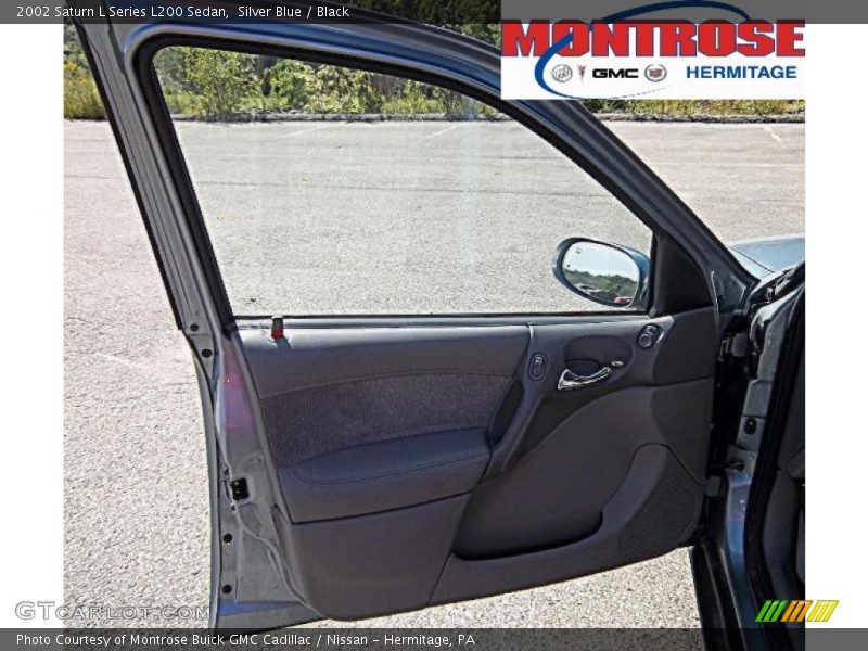 Silver Blue / Black 2002 Saturn L Series L200 Sedan