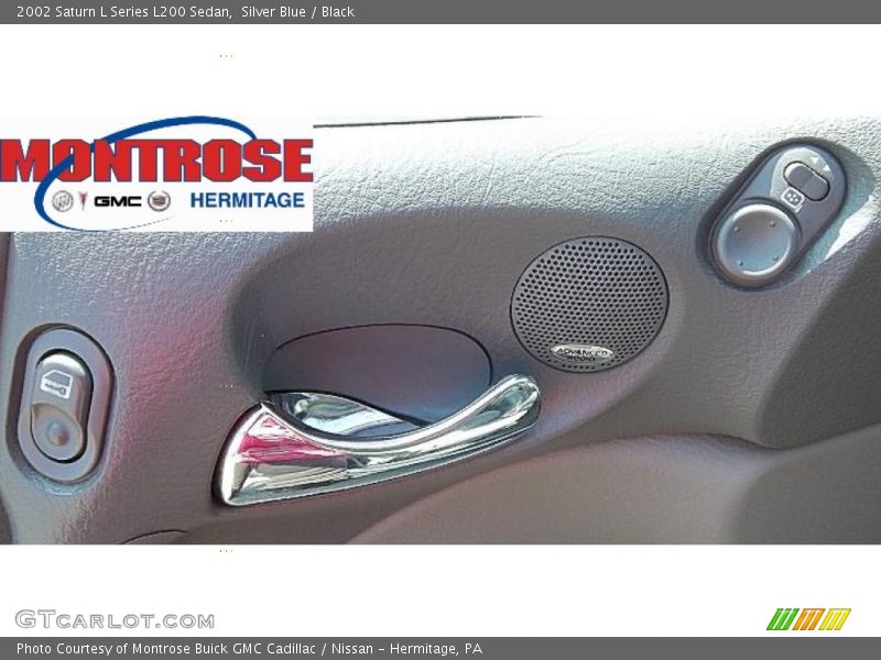 Silver Blue / Black 2002 Saturn L Series L200 Sedan