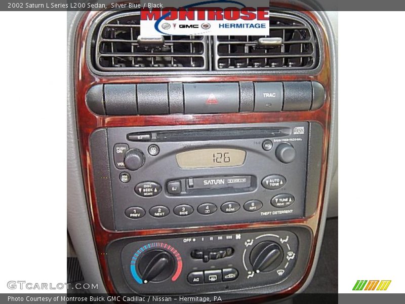 Silver Blue / Black 2002 Saturn L Series L200 Sedan