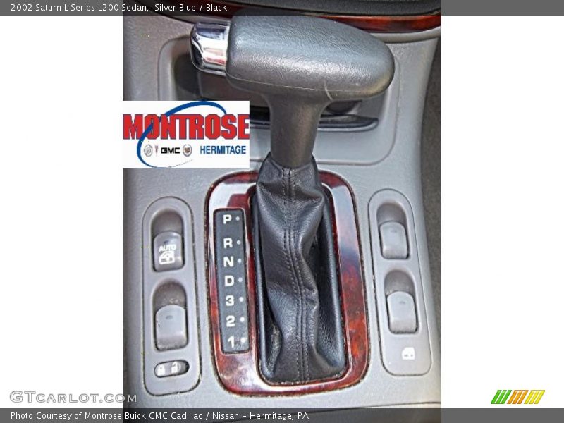 Silver Blue / Black 2002 Saturn L Series L200 Sedan