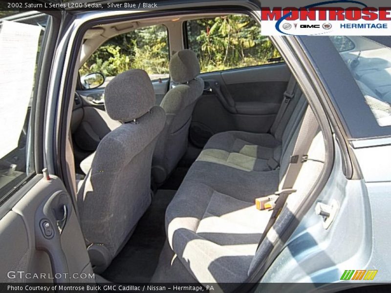 Silver Blue / Black 2002 Saturn L Series L200 Sedan