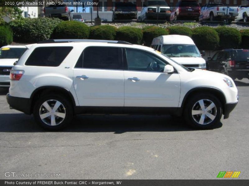Summit White / Ebony 2010 GMC Acadia SLT AWD