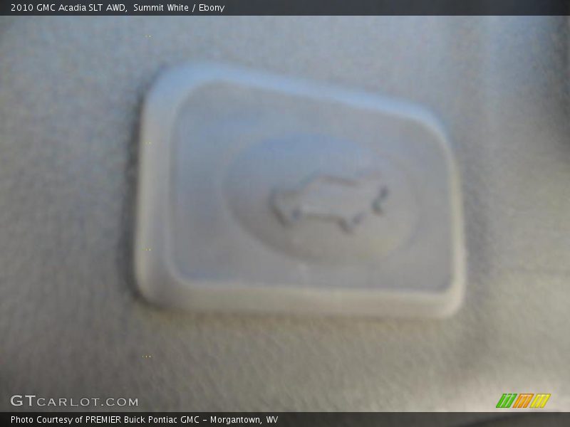 Summit White / Ebony 2010 GMC Acadia SLT AWD