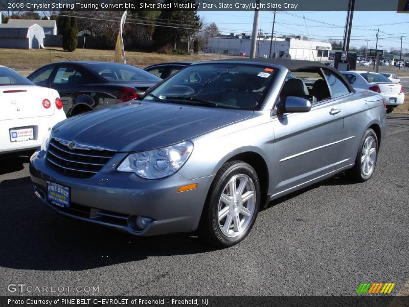 Silver Steel Metallic / Dark Slate Gray/Light Slate Gray 2008 Chrysler Sebring Touring Convertible