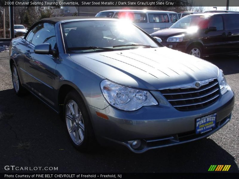 Silver Steel Metallic / Dark Slate Gray/Light Slate Gray 2008 Chrysler Sebring Touring Convertible