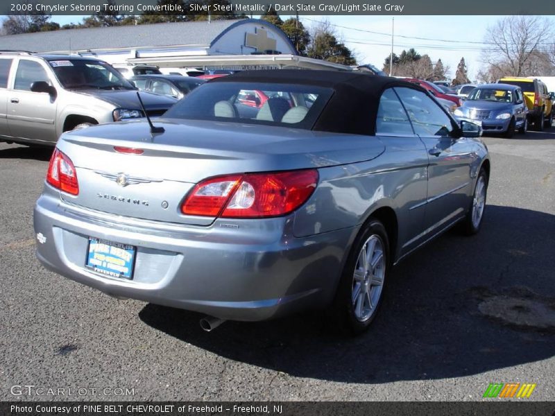 Silver Steel Metallic / Dark Slate Gray/Light Slate Gray 2008 Chrysler Sebring Touring Convertible