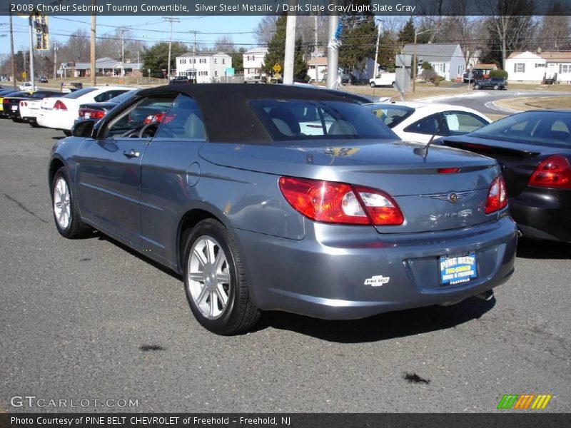 Silver Steel Metallic / Dark Slate Gray/Light Slate Gray 2008 Chrysler Sebring Touring Convertible
